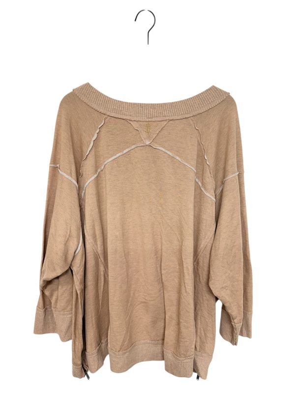 Sweatshirt Crewneck By Free People In Orange, Size: M Hot on Sale