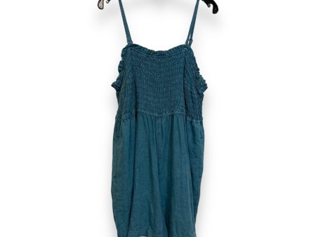 Romper By Pilcro In Blue Denim, Size: 1x Online now