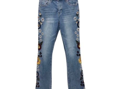 Jeans Boot Cut By Clothes Mentor In Blue Denim, Size: 0 Fashion