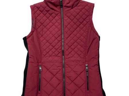 Vest Puffer & Quilted By Andrew Marc In Black & Red, Size: S For Sale