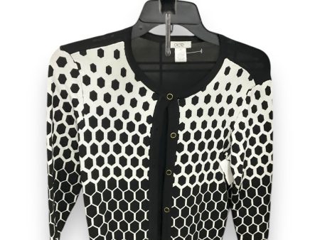 Cardigan By Cache In Black & White, Size: Xs Online