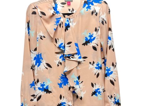 Top Long Sleeve By Vince Camuto In Floral Print, Size: Xs Hot on Sale