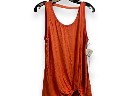 Top Sleeveless Basic By Clothes Mentor In Orange, Size: L on Sale