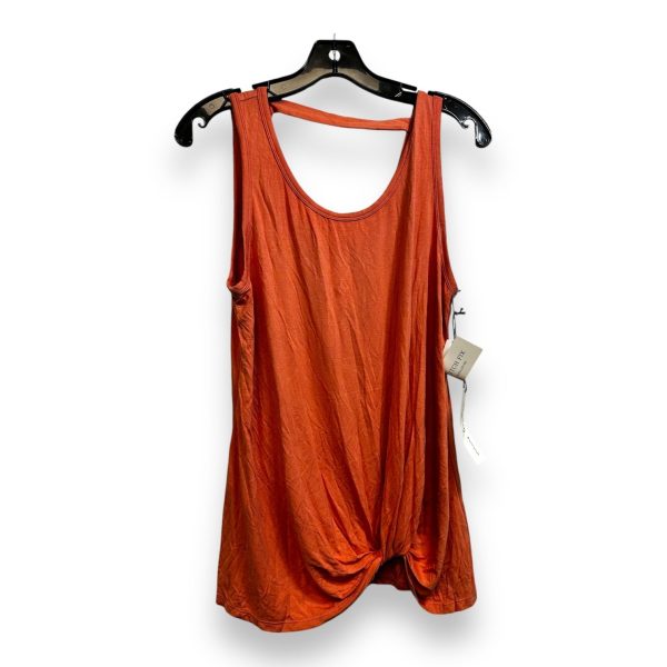 Top Sleeveless Basic By Clothes Mentor In Orange, Size: L on Sale