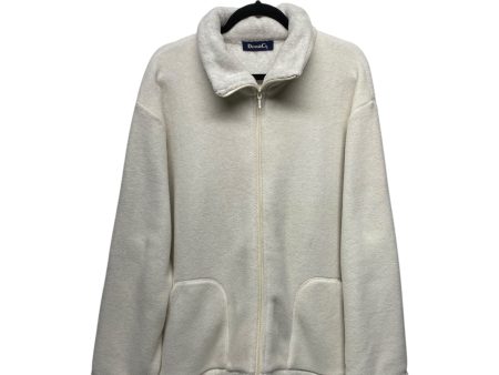 Jacket Fleece By Denim And Company In Cream, Size: 2x Supply