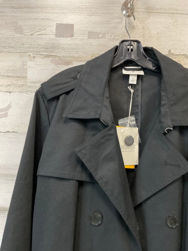 Coat Trench Coat By Phillip Slim For Target In Black, Size: L Hot on Sale