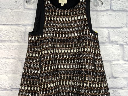 Tunic Sleeveless By Clothes Mentor In Black & Gold, Size: Xs Cheap