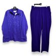 Lounge Set Pants By Quaker Factory In Purple, Size: 1x Online Sale