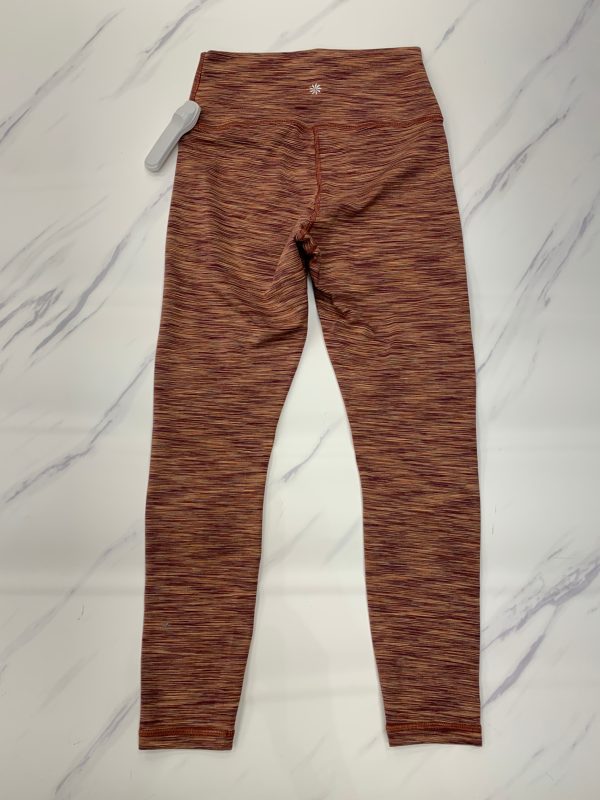 Athletic Leggings By Athleta In Maroon, Size: S For Sale