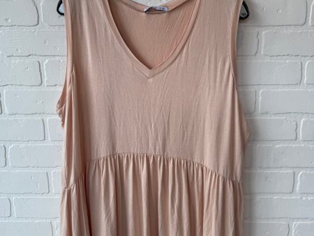 Top Sleeveless By Clothes Mentor In Pink, Size: 2x Online now