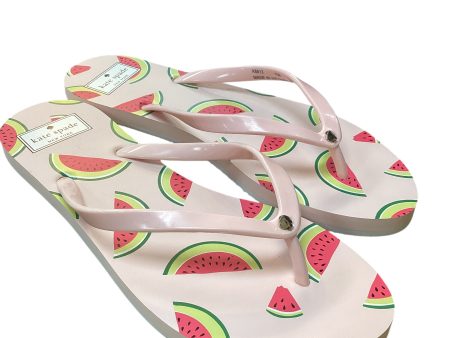 Sandals Flip Flops By Kate Spade In Pink, Size: 10 Supply