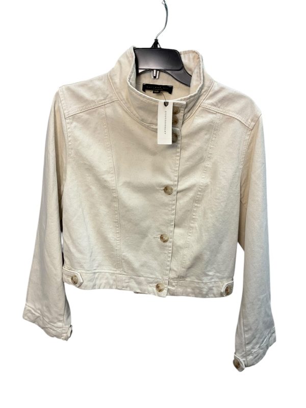 Jacket Denim By Anthropologie In Cream, Size: S Hot on Sale