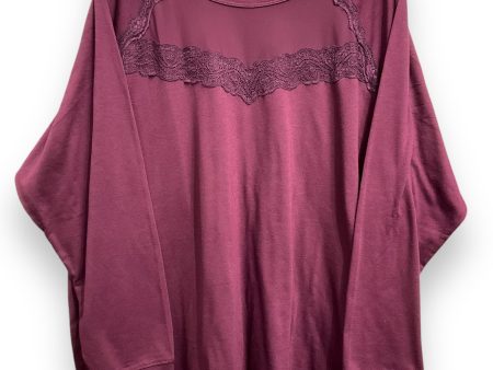 Top Long Sleeve By Torrid In Purple, Size: 3x Discount