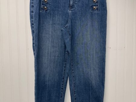 Jeans Straight By Talbots In Blue Denim, Size: 8 Online Sale