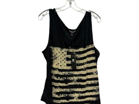 Top Sleeveless By Rock And Republic In Black, Size:1X Discount