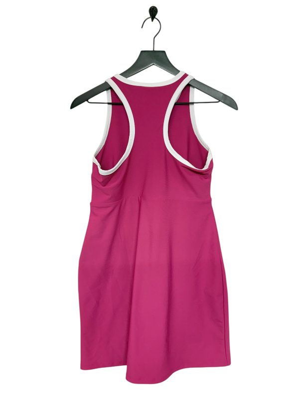 Athletic Dress By Sage In Pink & White, Size: M For Cheap