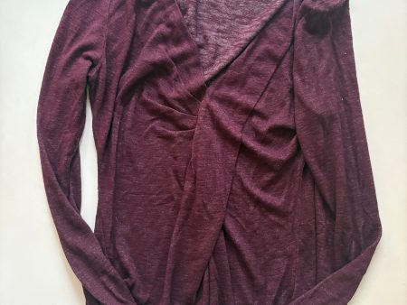 Top Long Sleeve By Velvet In Maroon, Size: S Cheap