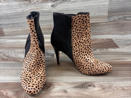 Boots Ankle Heels By White House Black Market In Animal Print, Size: 7 Online Hot Sale