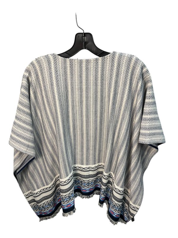 Poncho Designer By Tory Burch In Blue, Size: Xs Online now