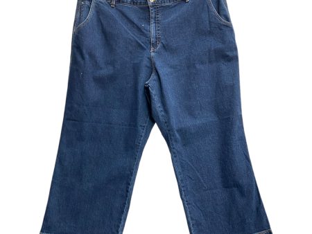 Jeans Wide Leg By L.l. Bean In Blue Denim, Size: 26 Online now