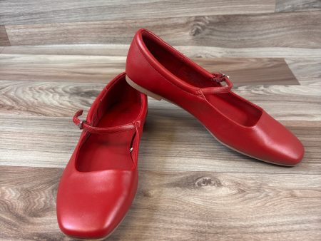 Shoes Flats By Wild Fable In Red, Size: 9.5 For Cheap