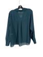 Top Long Sleeve By Zara In Green, Size: L Sale