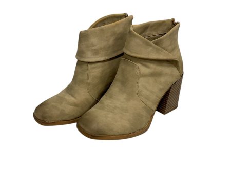 Boots Ankle Heels By Pierre Dumas In Tan, Size: 6 on Sale