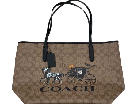 Handbag Designer By Coach In Tan, Size:Large Cheap