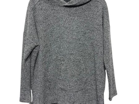 Sweatshirt Hoodie By Lou And Grey In Black & Grey, Size: M Hot on Sale