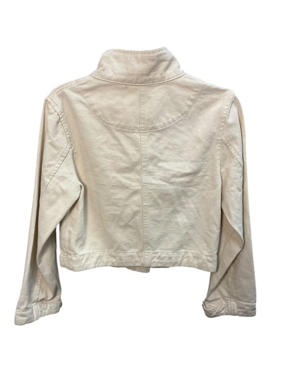 Jacket Denim By Anthropologie In Cream, Size: S Hot on Sale