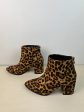 Boots Ankle Heels By Top Moda In Animal Print, Size: 8 on Sale