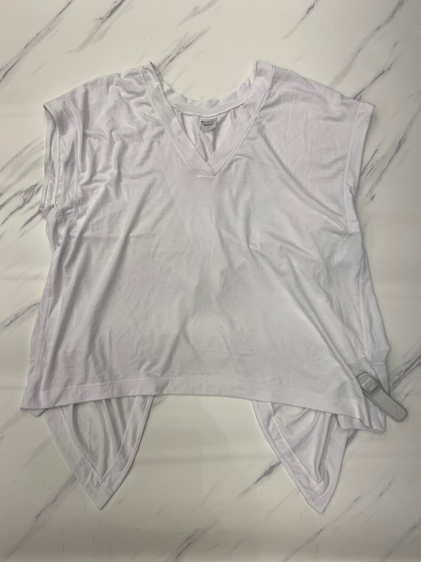 Athletic Top Short Sleeve By Athleta In White, Size: L Supply