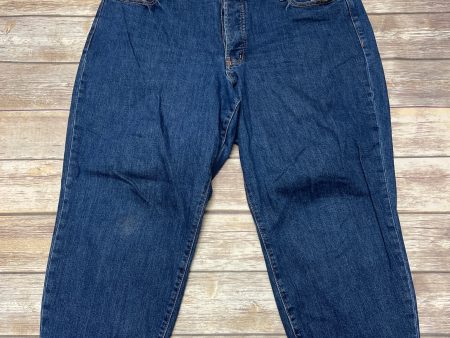 Jeans Straight By Old Navy In Blue Denim, Size: 20 Fashion