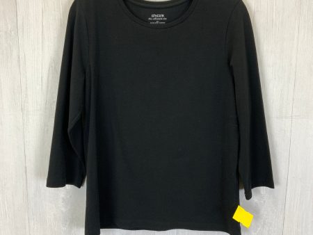 Top 3 4 Sleeve Basic By Chicos In Black, Size: M Online