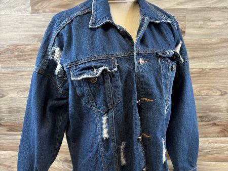 Jacket Denim By Union Bay In Silver, Size: S For Cheap