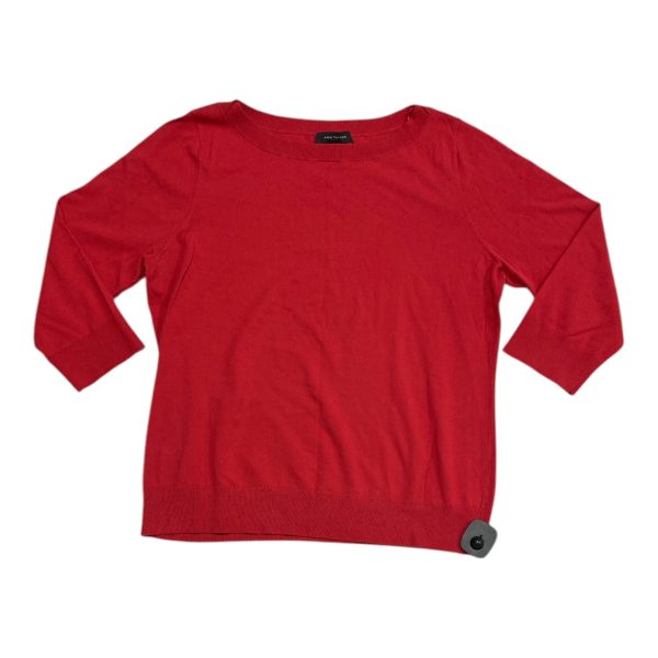 Sweater By Ann Taylor In Red, Size: Xl Online now