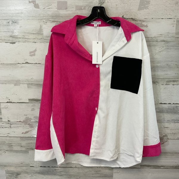 Blouse Long Sleeve By ANNIEWEAR In White, Size: S For Sale