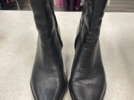 Boots Ankle Heels By Steve Madden In Black, Size: 6.5 For Discount