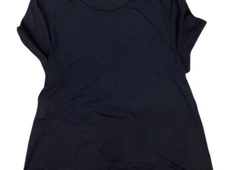 Athletic Top Short Sleeve By Athleta In Black, Size: M on Sale