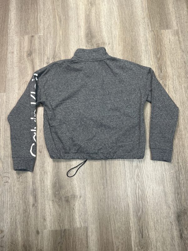 Sweatshirt Collar By Calvin Klein In Grey, Size: S Hot on Sale