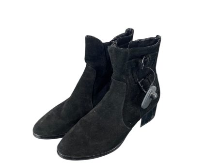 Boots Ankle Heels By Via Spiga In Black, Size: 8 For Sale