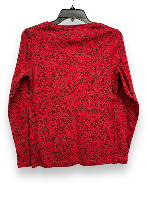 Top Long Sleeve By Tommy Hilfiger In Red, Size: Sp Sale