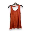 Top Sleeveless Basic By Clothes Mentor In Orange, Size: L on Sale