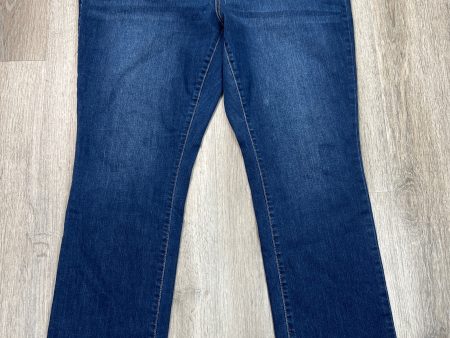 Jeans Straight By St Johns Bay In Blue Denim, Size: 18 For Discount