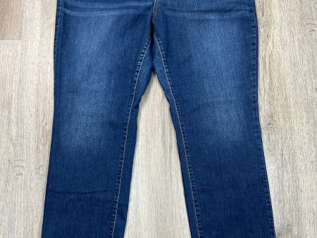 Jeans Straight By St Johns Bay In Blue Denim, Size: 22 For Sale