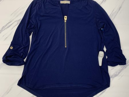 Top 3 4 Sleeve Basic By Michael By Michael Kors In Blue, Size: L Online now