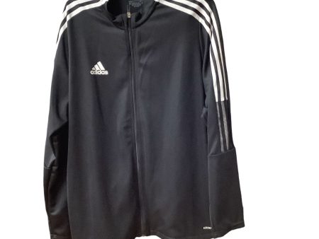 Athletic Jacket By Adidas In Black, Size: 3x Online Hot Sale