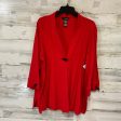 Blouse Long Sleeve By Ali Miles In Red, Size: Xl Online Hot Sale