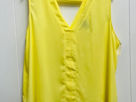 Top Sleeveless By Worthington In Yellow, Size: Xxl Hot on Sale