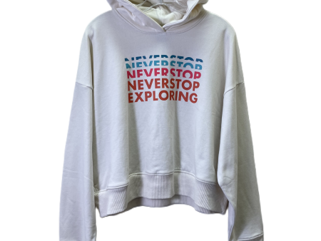 Athletic Sweatshirt Hoodie By The North Face In Ivory, Size: L For Cheap